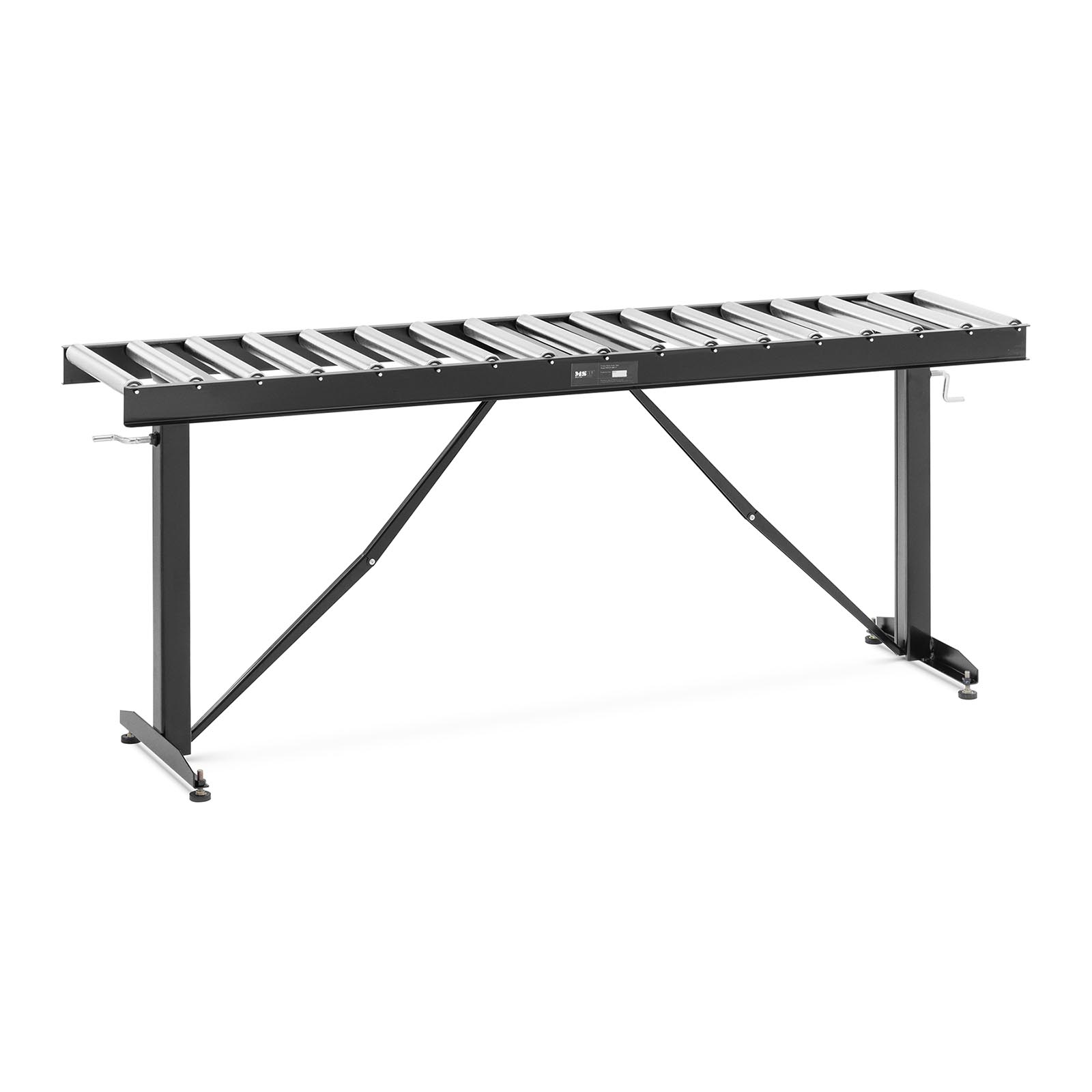 Trasportatore a rulli - 200 kg - 167 x 33 cm - 17 rulli - Altezza regolabile